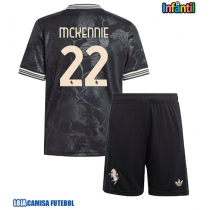 Camisa de Futebol Juventus Weston McKennie #22 Equipamento Alternativo Infantil 2025-26 Manga Curta (+ Calças curtas)
